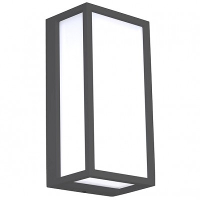 Φωτιστικό Επίτοιχο Απλίκα LED 10W 230V 1200lm CCT Αλουμινίου Ανθρακί IP54 17-05205-19